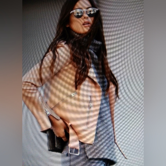 Ivanka Trump Jackets & Blazers - IVANKA TRUMP Blush Moto Jacket